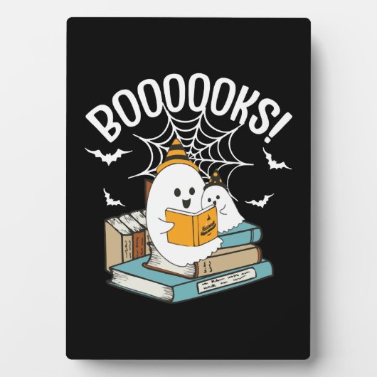 Books Ghost Read Books Halloween Funny Reading Fotoplaat (voorkant)