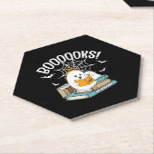 Books Ghost Read Books Halloween Funny Reading Kartonnen Onderzetters (Schuin)