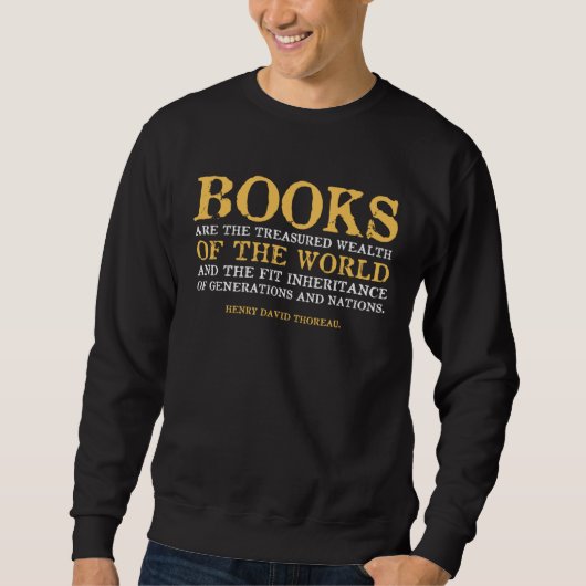 Books Treasured Wealth Anarchism Libertarian Quote Trui (Voorkant)