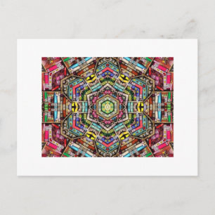 Bookshelf Kaleidoscoop Briefkaart