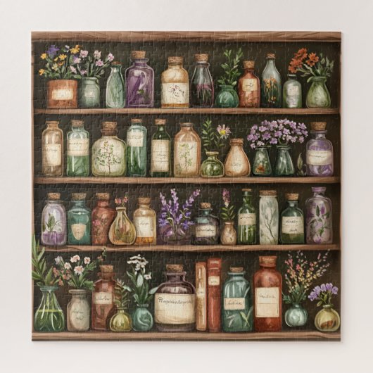 Bookshelves and Herbals Legpuzzel (Verticaal)