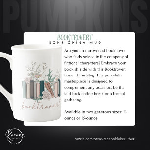 Booktrovert Bone China Mok