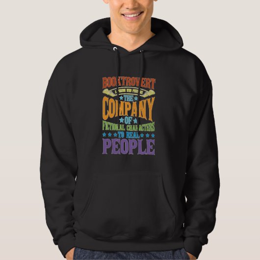 Booktrovert Definitie Beschrijving ---- Hoodie (Voorkant)