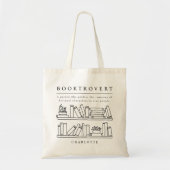 Booktrovert Editable Color Book Lover Sac fourre-t (Devant)