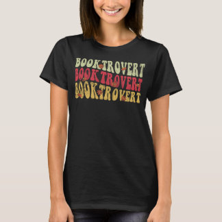 Booktrovert Retro Leesboek T-shirt