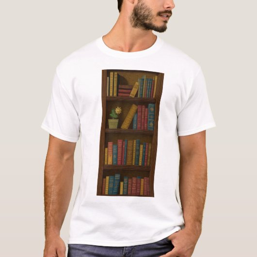 BOOKWORM/BIBLIOTHEEK T-SHIRT (Voorkant)