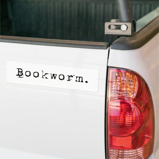 BOOKWORM BUMPERSTICKER (Op Truck)