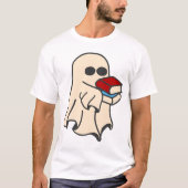 Bookworm Ghost Halloween T-shirt (Voorkant)