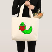 Bookworm Grote Tote Bag (Voorkant (product))