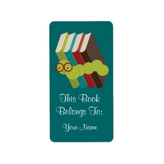 Bookworm Livres Cadeaux Stickers Cadeau (Devant)