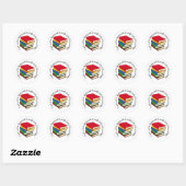 BOOKWORM Love Reading  Scripting Ronde Sticker (Vel)