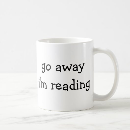 Bookworm Mug - Go Away I'm Reading (Droite)
