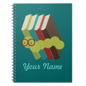 Bookworm Personalized Reading Notes Journal (Devant)