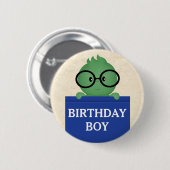 Bookworm Specialized Birthday Boy Ronde Button 5,7 Cm (Voorkant /achterkant)