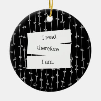 Bookworm's motto-versiering keramisch ornament