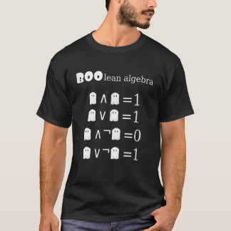 Booleaanse algebra Halloween-Wiskunde T-shirt