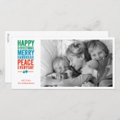 Boom 1 van Dreidel Feestdagenkaart (Voorkant / Achterkant)