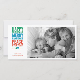 Boom 1 van Dreidel Feestdagenkaart