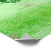 Boom Abstracte Waterverf Impressionistisch schilde Poster (Hoek)