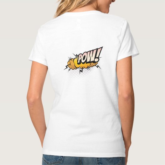 Boom Art Design femmes, s Basic V-neck T-shirt (Dos)