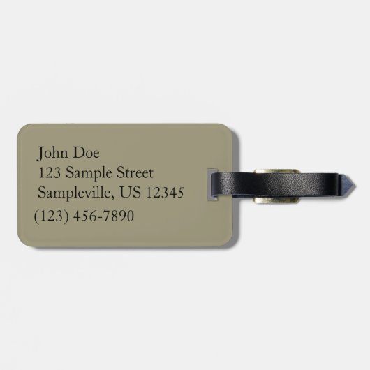 Boom Bark I Natuurlijk Abstract getextureerd ontwe Bagagelabel (Achterkant horizontaal)