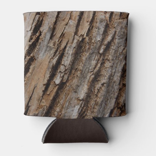 Boom Bark I Natuurlijk Abstract getextureerd ontwe Blikjeskoeler (Voorkant)