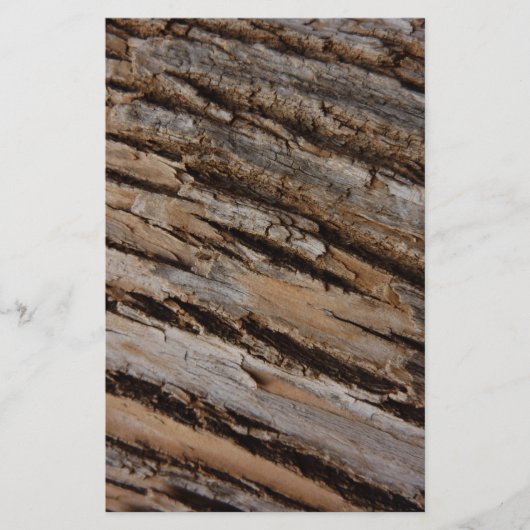 Boom Bark I Natuurlijk Abstract getextureerd ontwe Briefpapier (Voorkant)