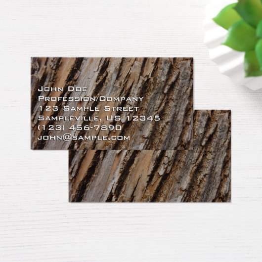 Boom Bark I Natuurlijk Abstract getextureerd ontwe Visitekaartje (Bureau)