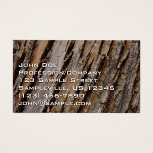 Boom Bark I Natuurlijk Abstract getextureerd ontwe Visitekaartje