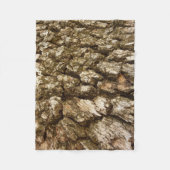 Boom Bark II Natuurlijke getextureerd ontwerp Fleece Deken (Voorkant)