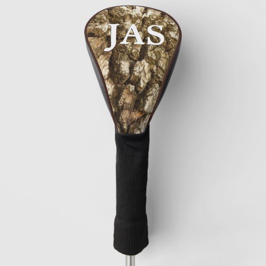 Boom Bark II Natuurlijke getextureerd ontwerp Golfheadcover (Voorkant)
