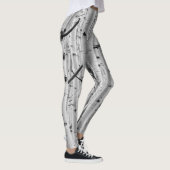 Boom Bark Pattern - Quaking Aspen Leggings (Rechts)
