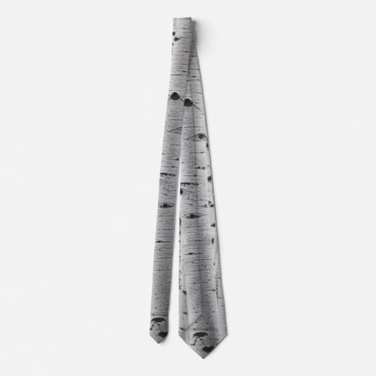 Boom Bark Pattern - Quaking Aspen Stropdas (Achterkant)