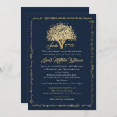 Boom Bat Mitswa Gouden Ster van David Kaart (Voorkant / Achterkant)