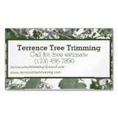 Boom bijsnijden magnetisch visitekaartje (Voorkant)