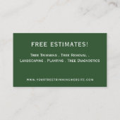 Boom bijsnijden visitekaartje (Achterkant)