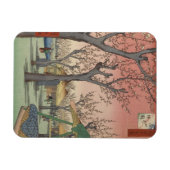 Boom bloesems pruimentuin Japans Magneet (Horizontaal)