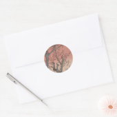 Boom bloesems pruimentuin Japans Ronde Sticker (Envelop)