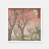 Boom bloesems pruimentuin Japans Servetten (Voorkant)
