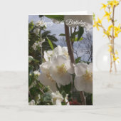 Boom Blossom Gepersonaliseerde 90ste Verjaardag Kaart (Gele Bloem)