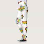 Boom Boom Pow Expressions Comiques Leggings (Gauche)