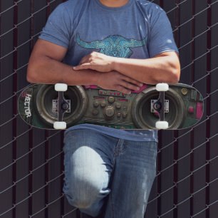 Boom box grunge kunst skateboard
