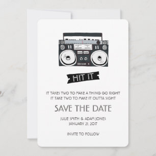 Boom Box Huwelijk - Bewaar de Datum Save The Date