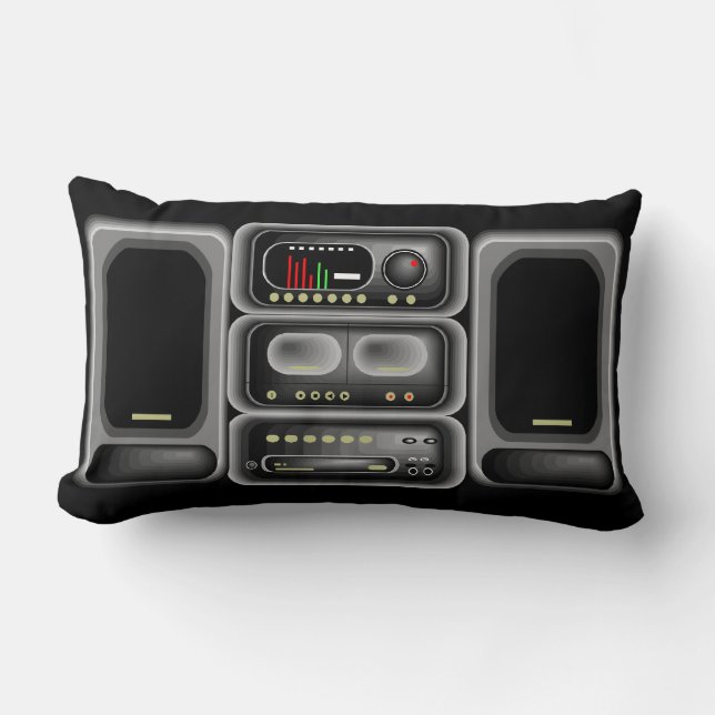 Boom Box Pillow Kussen (Voorkant)