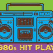 Boom Box stijl uit de jaren tachtig T-shirt