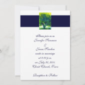 Boom bruiloft nodigt de marine terug kaart (Achterkant)