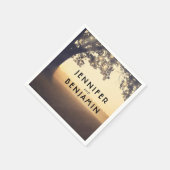 Boom bruiloft servet (Hoek)