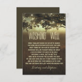 boom bruiloft wensend goed rustieke kaarten (Voorkant / Achterkant)