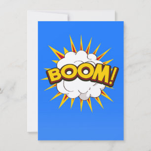 Boom! Cartoon explosie Kaart