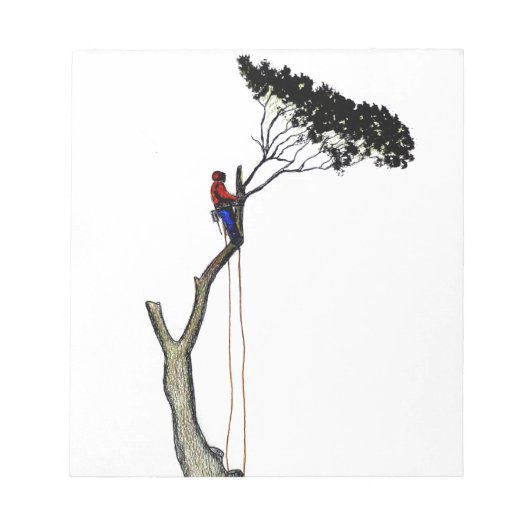 Boom chirurg Arborist op het werk cadeau Chainsee  Notitieblok (Voorkant)